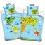 Obojstranné posteľné obliečky Atlas sveta - 100% bavlna Renforcé - 70 x 90 cm + 140 x 200 cm
