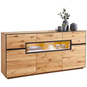 Linea Natura ŠIROKÁ KOMODA, divoký dub, farba duba, 180/85/42 cm