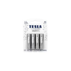 Tesla Batteries - 4 ks Alkalická batéria AA SILVER+ 1,5V 2900 mAh