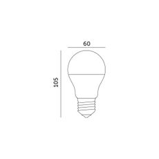 LED Žiarovka E27/8,5W/230V 4000K
