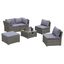 Gardenson TERASOVÁ SEDACIA SÚPRAVA 14-dielne, kov, plast, sklo, textil