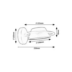 Rabalux 71048 - LED Nástenné svietidlo ODISS LED/6W/230V čierna