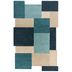 Flair Rugs koberce Ručne všívaný kusový koberec Abstract Collage Teal - 150x240 cm