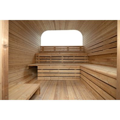 M-SPA - Záhradná sauna štvorcová 240 cm x Ø 210 cm