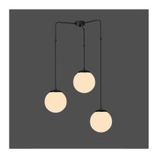 Čierne závesné svietidlo Squid Lighting Efe, výška 100 cm