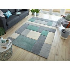 Zeleno-sivý koberec Flair Rugs Cosmos, 120 x 170 cm