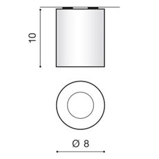 Azzardo AZ2559 - Vonkajšie stropné svietidlo ARO 1xGU10/50W/230V IP54