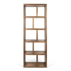Knižnica v dekore orecha v prírodnej farbe 70x198 cm Berlin – TemaHome