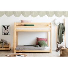 Poschodová detská posteľ z borovicového dreva 70x160 cm CLPB - Adeko
