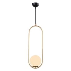 Závesné svietidlo v zlatej farbe Squid Lighting Arch, výška 146 cm