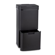 Klarstein Royal Trash Matte Black, odpadkový kôš so senzorom, 72 l, ušľachtilá oceľ, matná čierna