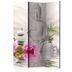 Paraván Buddha and Orchids Dekorhome 135x172 cm (3-dielny)