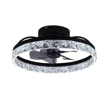 LED Stmievateľné stropné svietidlo s ventilátorom LED/35W/230V 3000-6500K černá+DO