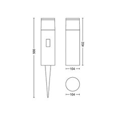 Philips 17437/30/P7 - LED RGBW Vonkajšia lampa Hue CALLA LED/8W/24V IP65