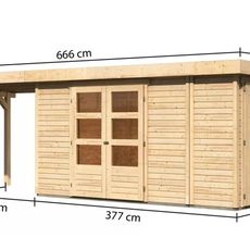 Drevený záhradný domček RETOLA 5 Lanitplast