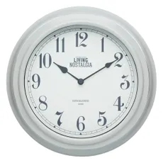 Nástenné hodiny Kitchen Craft Living Nostalgia Grey, ⌀ 25,5 cm