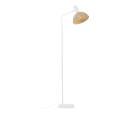 Stojacia lampa v prírodnej farbe s ratanovým tienidlom (výška 157 cm) Damila - Kave Home