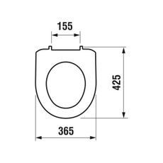 JIKA H8933870000001 - WC sedadlo LYRA termoplast, biela