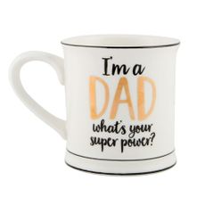 Porcelánový hrnček Sass & Belle Super Dad, 400 ml