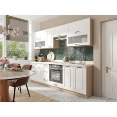 Kuchynská linka Smart 260 C Plus s pracovná doska Sonoma/Biely Mat