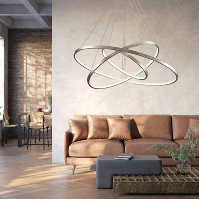 LED Luster na lanku LEA LED/60W/230V 4000K pr. 80 cm chróm