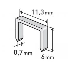 Spony- balenie 6mm - 1000ks