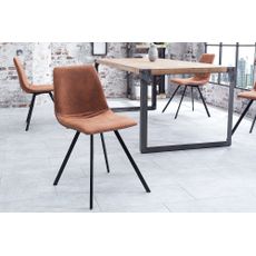 Estila Dizajnová stolička Amsterdam retro Vintage hnedá