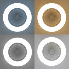 Brilagi - LED Stmievateľné svietidlo s ventilátorom AURA LED/38W/230V biela + DO