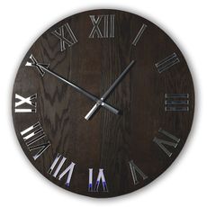 ModernClock Nástenné hodiny Bred tmavohnedé