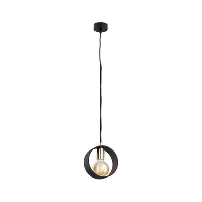 Argon 4067 - Luster na lanku AMADORA 1xE27/15W/230V čierna