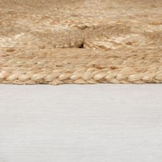 Flair Rugs , Kusový koberec Jute Arya Natural kruh, 150x150 (priemer) kruh, béžová, chodba / predsieň