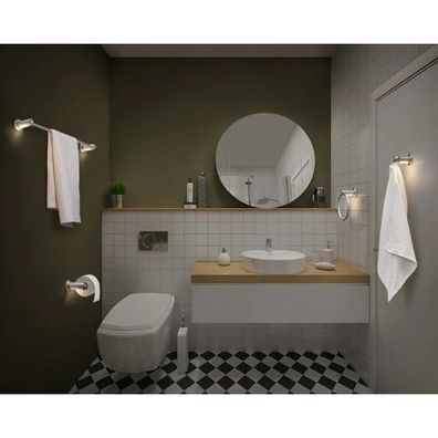 Ledvance - Držiak toaletného papiera s LED podsvietením 3xAAA IP44