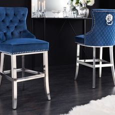 Chesterfield barová stolička FRIXON Dekorhome