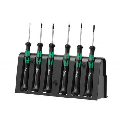 Wera 030181 Kraftform Micro 2050/6 elektronické skrutkovače (sada 6 kusov + stojan)