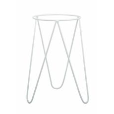 DekorStyle Stojan na kvety Loft 50 cm biely