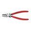 Krimpovacie kliešte KNIPEX 97 71 180 pre koncové objímky 180 mm - leštená hlava, plastové objímky