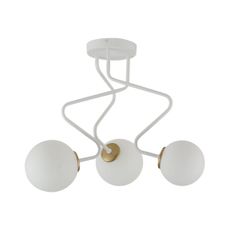 Luster na tyči ZIGZAG 3xG9/12W/230V biela