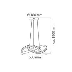 Wofi 6823.01.10.9500 - LED Stmievateľný luster na lanku SOLO LED/28W/230V