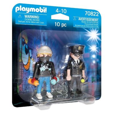 Playmobil 70822 Duopack policajt a postrekovač