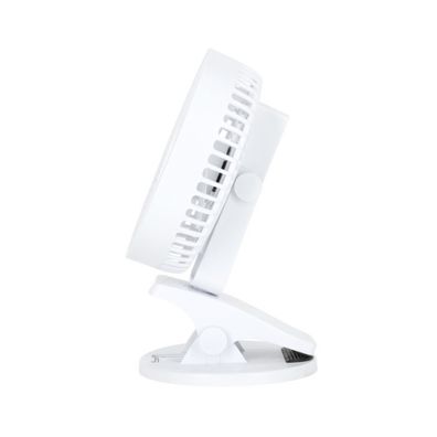 Nabíjací stolný ventilátor s klipom VIENTO 6W/5V 2000 mAh biela