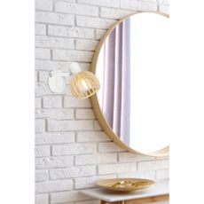Nástenné svietidlo v bielo-prírodnej farbe ø 10 cm Atarri – Candellux Lighting
