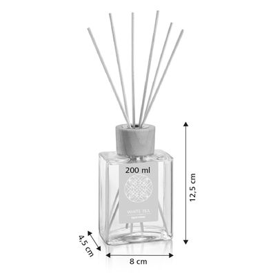 Vonný difuzér FANCY HOME 200 ml, Biely čaj
