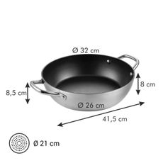 Panvica hlboká GrandCHEF ø 32 cm, 2 úchyty