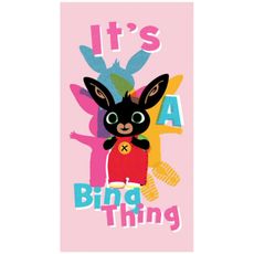 Detská plážová osuška Zajačik Bing - motív It's Bing Thing - 100% bavlna - 70 x 140 cm