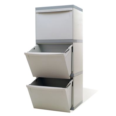 Zostava košov na triedený odpad zostava 3x 30 litrov