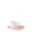 Mokka podšálka Flow štruktúrovaná skin/biela - 491185