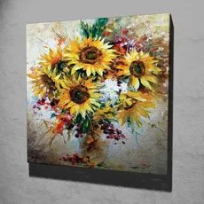 Wallity Obraz na plátne Sunflowers KC265 45x45 cm