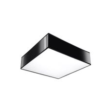 Čierne stropné svietidlo 25x25 cm Mitra – Nice Lamps