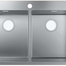 Hansgrohe Drezy - Vstavaný drez S711-F765, nehrdzavejúca oceľ 43303800