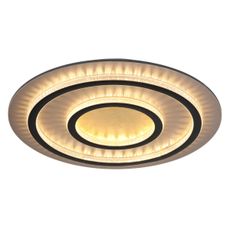 Globo 48042-60G - LED stmievateľné stropné svietidlo JAYDEN 60W/230V pr. 55 cm čierne + diaľkový ovládač